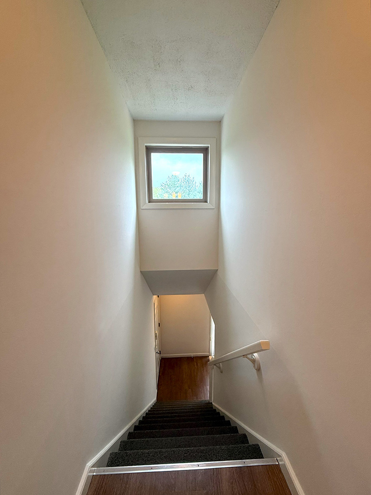 Townhouse Gardens down the stairs view